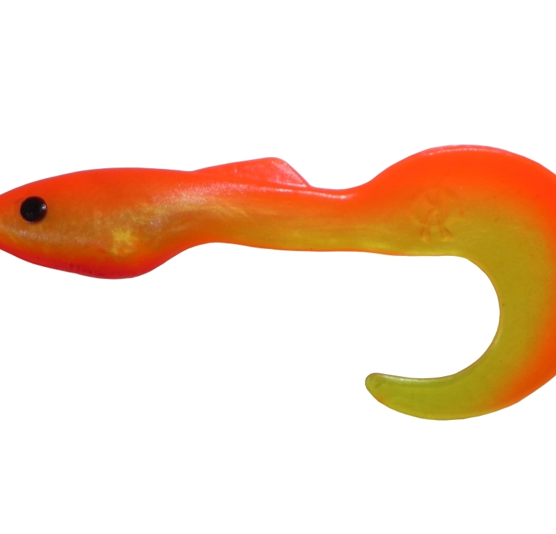 Силиконовая приманка из Сербии ORKA Shad Tail 21 YR 2 штуки