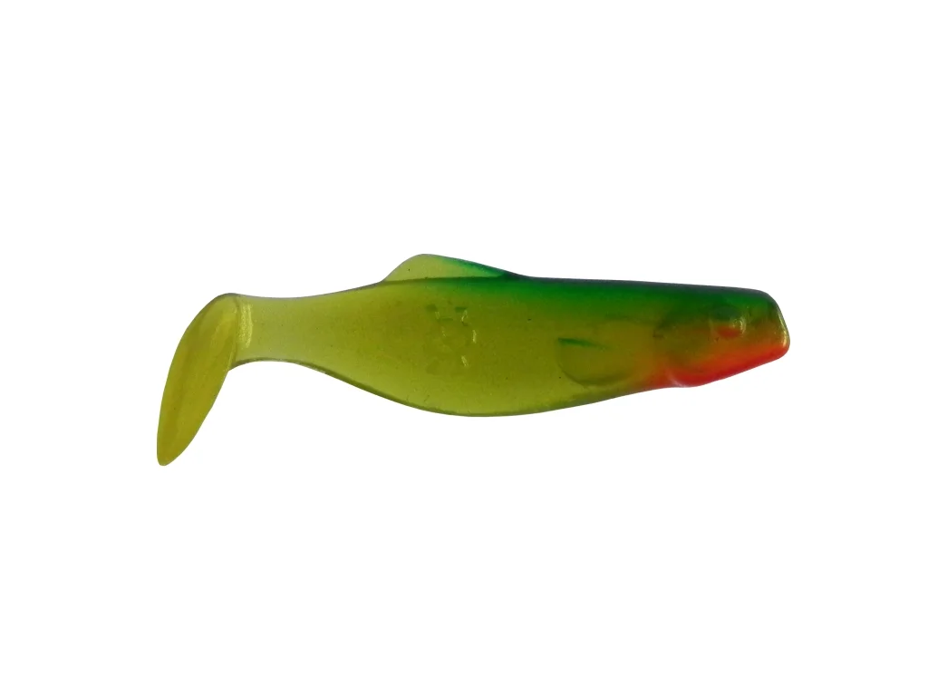 Зеленый силиконовая приманка из Сербии ORKA Shad 5 YG 5 штук 5 штук