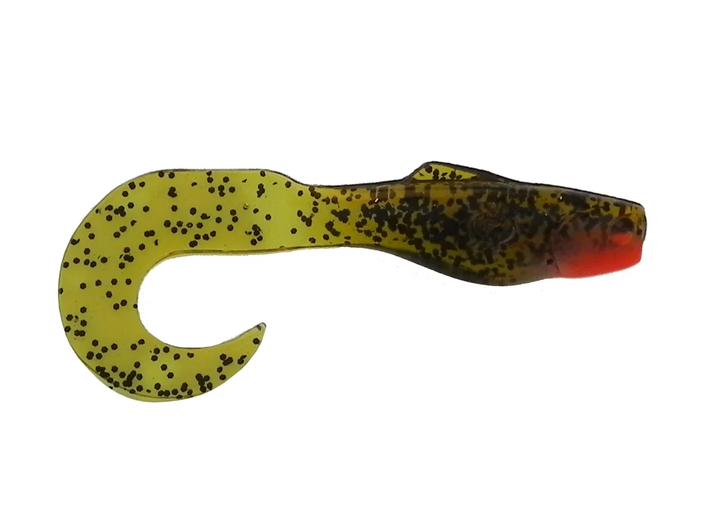 Хаки силиконовая приманка из Сербии ORKA SHAD TAIL 5.5 BR 5 штук