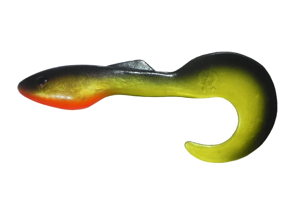 Хаки силиконовая приманка из Сербии ORKA Shad Tail 21 YB 2 штуки