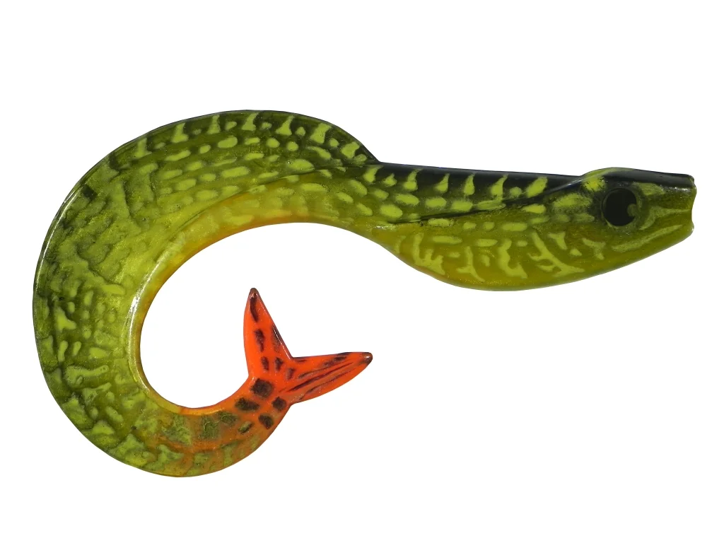 Золотой силиконовая приманка из Сербии ORKA MERMAID 7 Y02 5 штук
