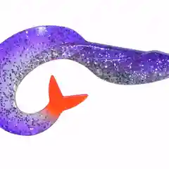 Фиолетовый силиконовая приманка из Сербии ORKA MERMAID 7 TV 5 штук