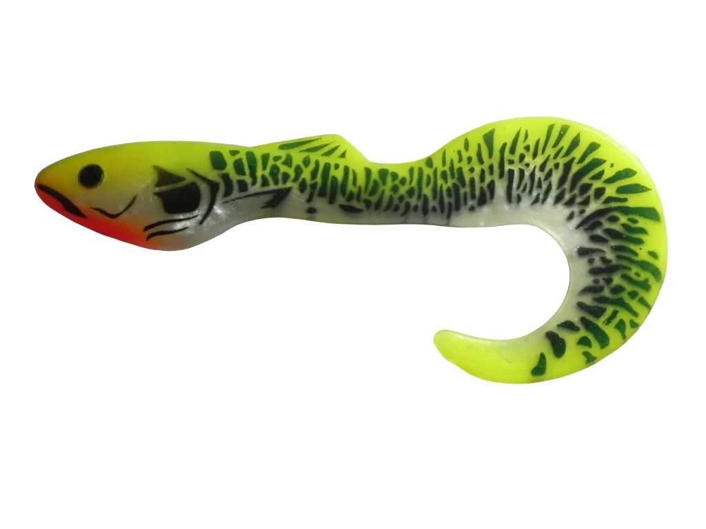 Салатовый силиконовая приманка из Сербии ORKA SHAD TAIL 21 AP05 2 штуки