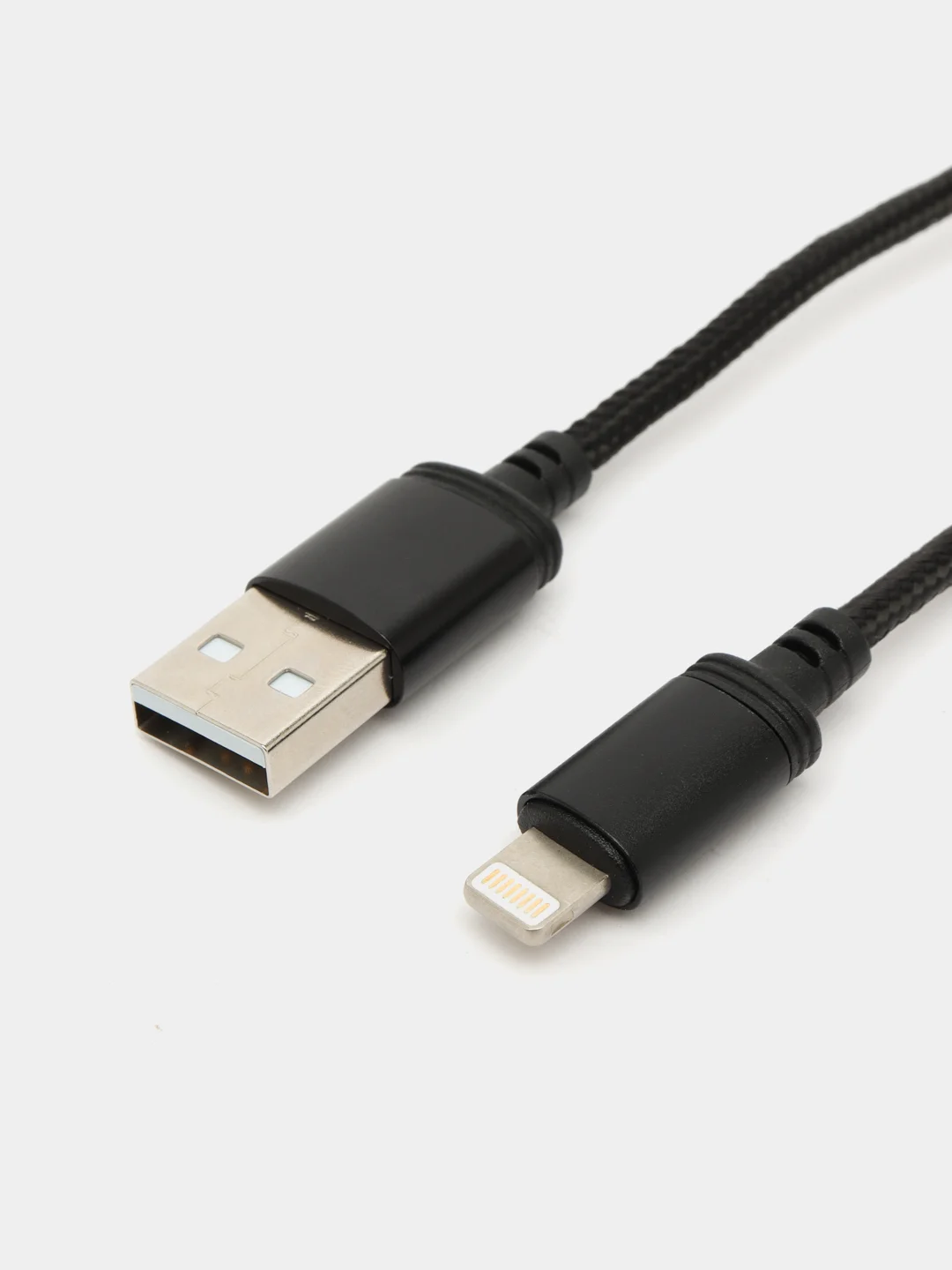 Черный зарядный кабель, шнур, USB для Apple iPhone, зарядное устройство айфон, зарядка, 1 метр