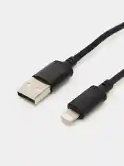 Черный зарядный кабель, шнур, USB для Apple iPhone, зарядное устройство айфон, зарядка, 1 метр