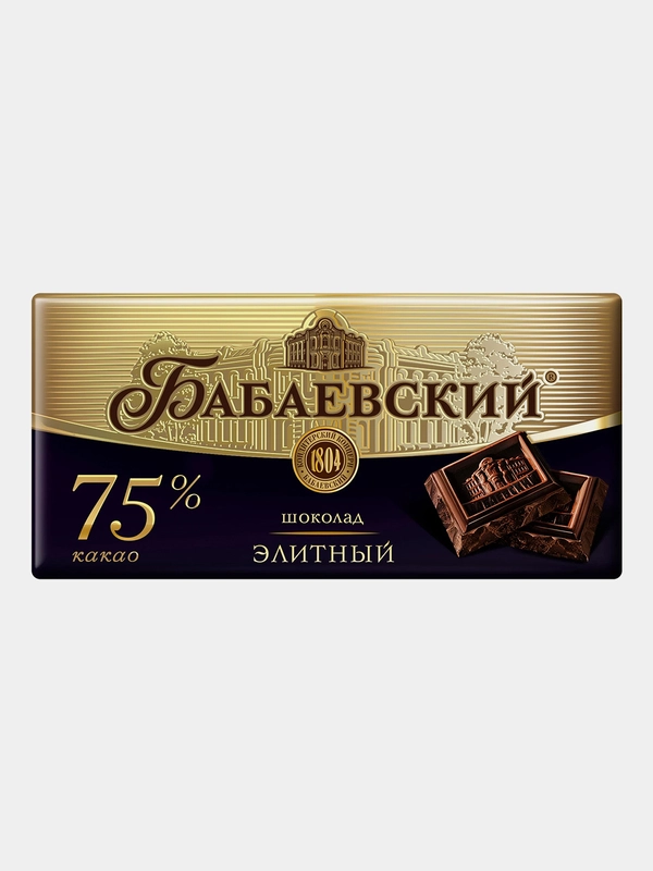 Шоколад Бабаевский Элитный, 75%, 200 г