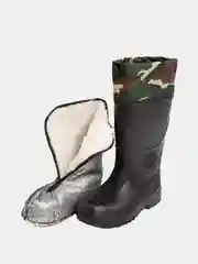Черный сапоги мужские зимние до -45 С.Сапоги  для  зимней рыбалки.Сапоги для охоты