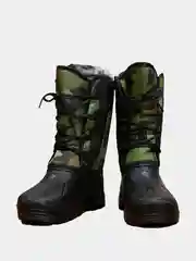 Зелёный хаки сапоги (Аляска)мужские зимние до -35С на шнуровке