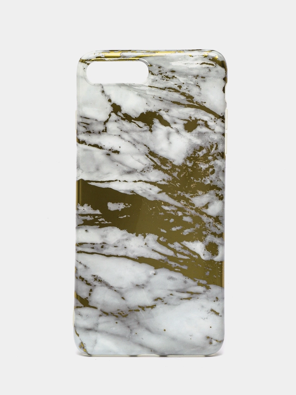 Золотой мраморный чехол для iPhone 7 Plus / 8 плюс