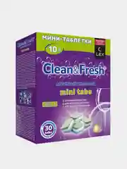 Таблетки для посудомоечных машин Clean&Fresh "All in 1 mini tabs", 30 штук