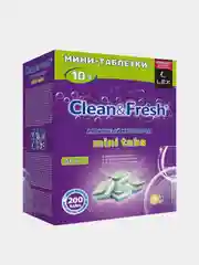 Мини таблетки для посудомоечной машины Clean&Fresh mini tabs Всё в 1 , 200 шт