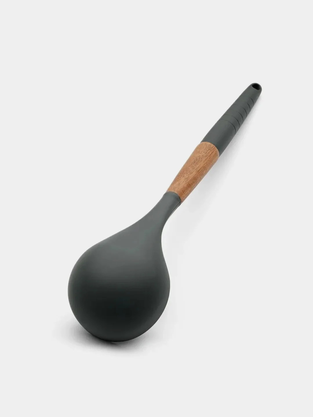 Половник APOLLO "Actual",  нейлон, силикон, акация, 75х64х350 мм