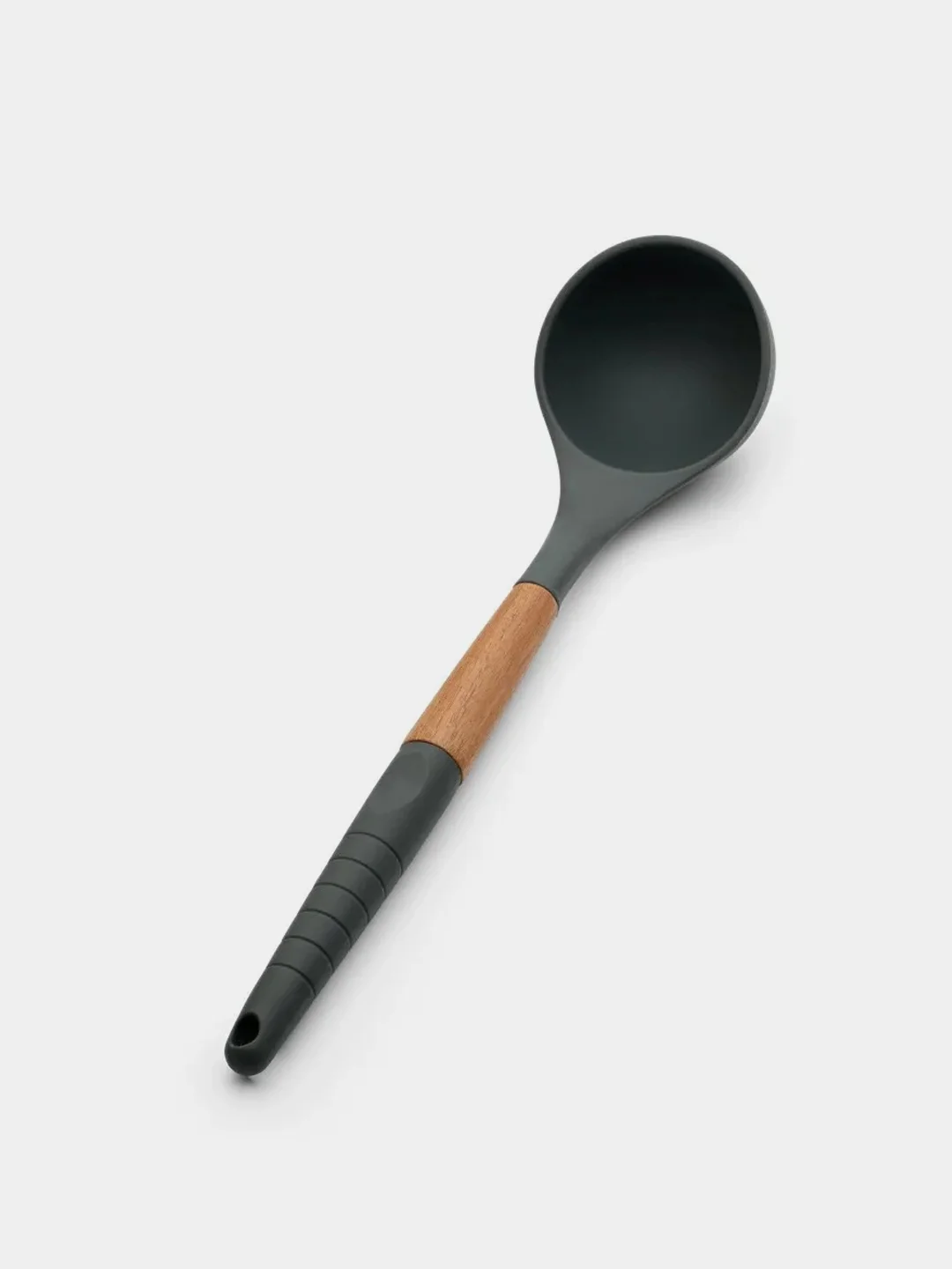 Половник APOLLO "Actual",  нейлон, силикон, акация, 75х64х350 мм