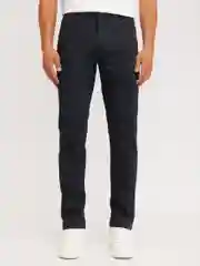 Черный мужские брюки Slim из хлопка
