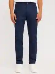 Синий мужские брюки Slim из хлопка
