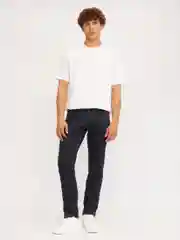 Черный мужские брюки Slim из хлопка