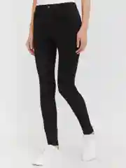 Черный чёрные женские джинсы скинни Push-up