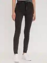Тёмно-серый женские джинсы Skinny с высокой посадкой