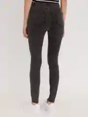 Тёмно-серый женские джинсы Skinny с высокой посадкой