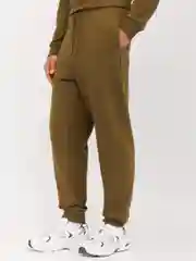 Хаки мужские брюки-джоггеры из хлопка