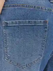 Синий женские высокие джинсы Mom Comfort