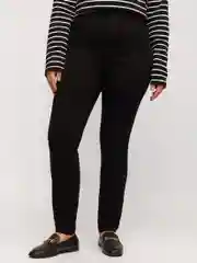 Черный женские джинсы Skinny, с высокой посадкой