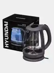 Чайник Hyundai HYK-G1003, 1.7л, 2200Вт, серый