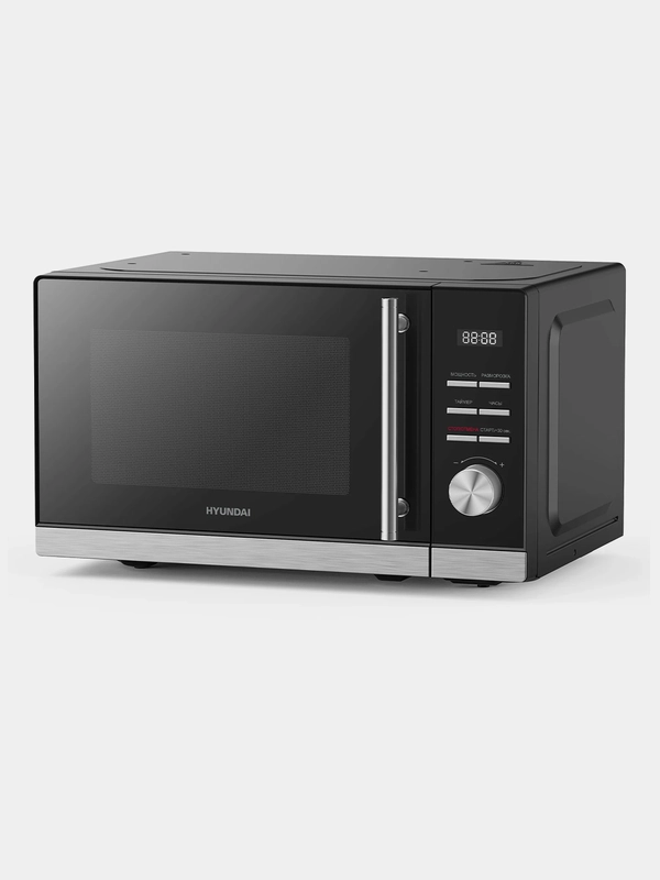Микроволновая печь Hyundai HYM-D3005, 20л, 700Вт, черный/стальной
