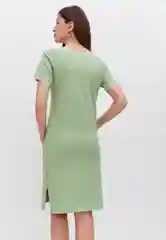 Зеленый платье женское спортивное трикотажное