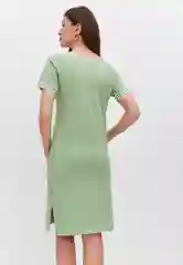 Зеленый платье женское спортивное трикотажное