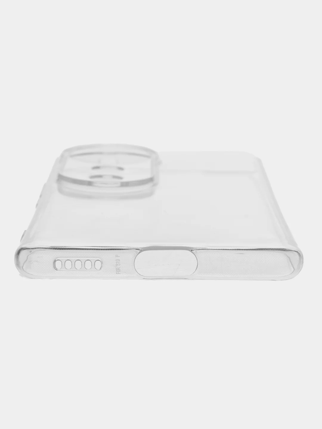 Прозрачный силиконовый чехол на Vivo V40 / Виво В40 прозрачный, с принтом, защита камеры
