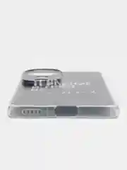 Тёмно-коричневый силиконовый чехол на Vivo V40 / Виво В40 прозрачный, с принтом, защита камеры