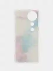 Ледяной силиконовый чехол на Vivo V40 / Виво В40 прозрачный, с принтом, защита камеры