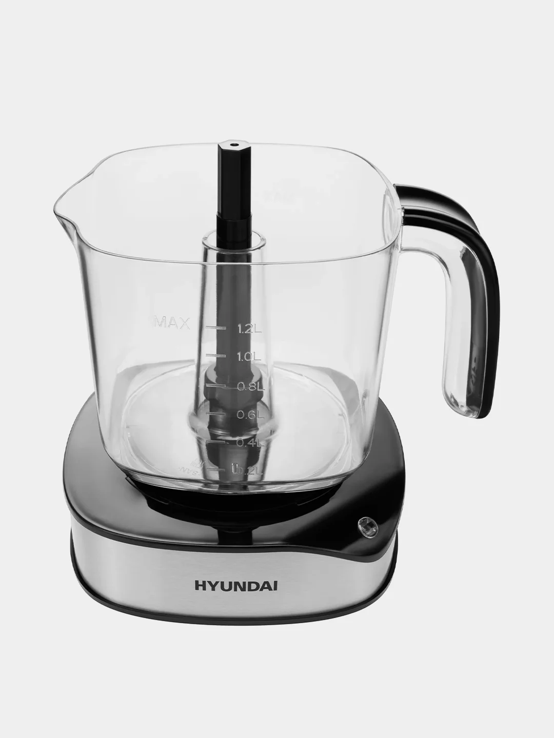 Соковыжималка цитрусовая Hyundai HY-JC4123, 30Вт, 1200мл, черный/нержавеющая сталь