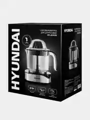 Соковыжималка цитрусовая Hyundai HY-JC4123, 30Вт, 1200мл, черный/нержавеющая сталь