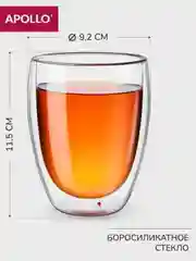 Набор бокалов с двойными стенками APOLLO "Latte", 350 мл, 2 предмета