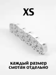 Белый размерники на одежду бирки жаккардовые вшивные