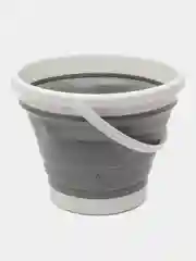 Розовый складное силиконовое универсальное ведро 5л