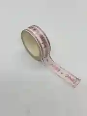 Кораллово-розовый скотч декоративный, для скрапбукинга, 1штук в наборе,бумажный.Ширина 1.5 см длина 5 метров