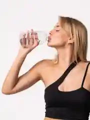 Бутылка для воды в чехле стеклянная, 500мл