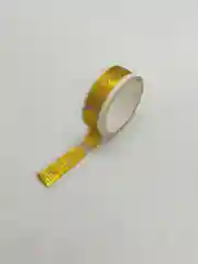 Золотой скотч декоративный, для скрапбукинга, 1штук в наборе,бумажный.Ширина 1.5 см длина 5 метров