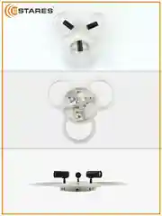 Управляемая потолочная люстра светодиодная с пультом Estares SONNE downlight 80W белая