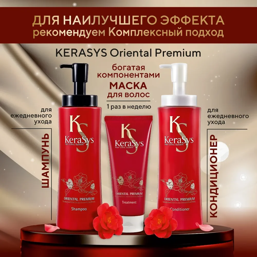 Кондиционер-бальзам для волос Kerasys Ориентал, укрепляющий, 470 мл