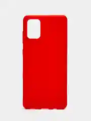 Красный чехол для Samsung A71 силиконовый ROCK