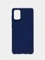 Синий чехол для Samsung A71 силиконовый ROCK