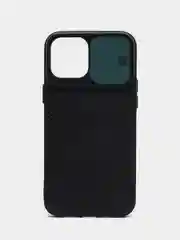 Зеленый чехол для IPhone 12 Pro Max с защитой камеры