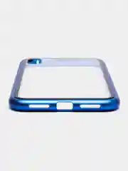 Синий чехол для IPhone XS Max магнитный с металической рамкой