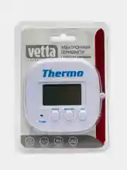 VETTA Термометр электронный 2 режима, с уличным датчиком, пластик, 7,5x7,6см, TA-268A
