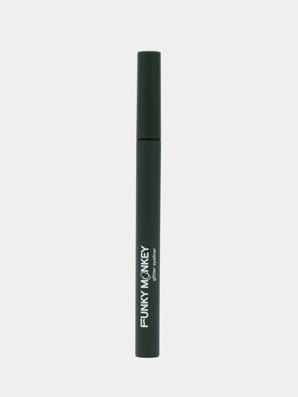 Маркер для глаз сияющий Funky Monkey Glitter eyeliner Тон 06 черно-зеленый