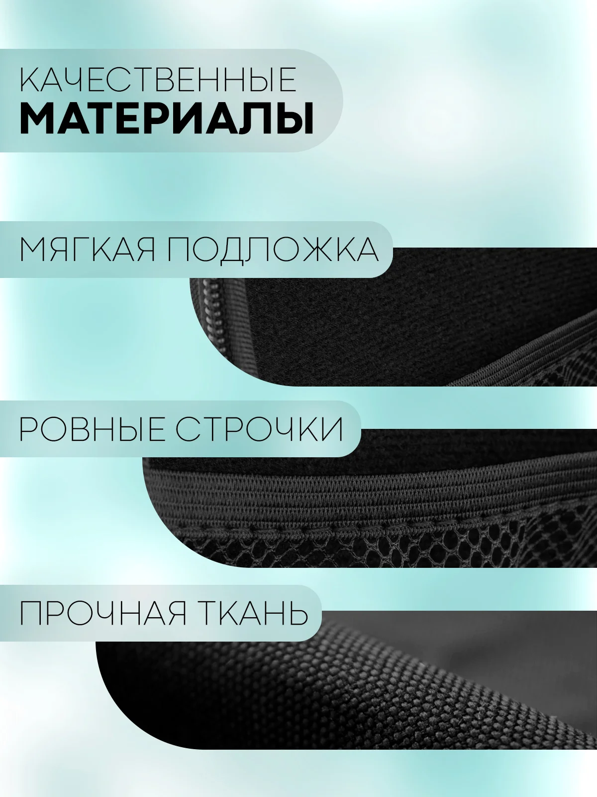 Черный универсальный чехол-кейс Картофан, сумка-футляр на молнии для наушников и мелочей, жесткий